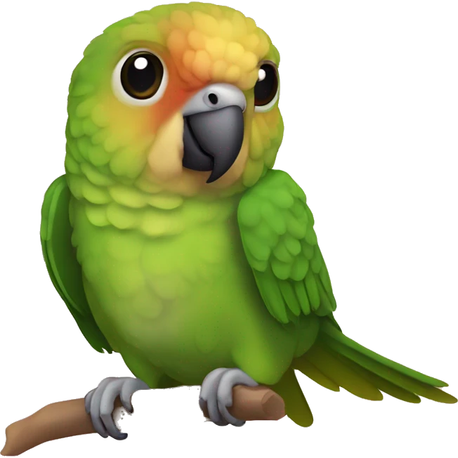 Green cheeked conure emoji