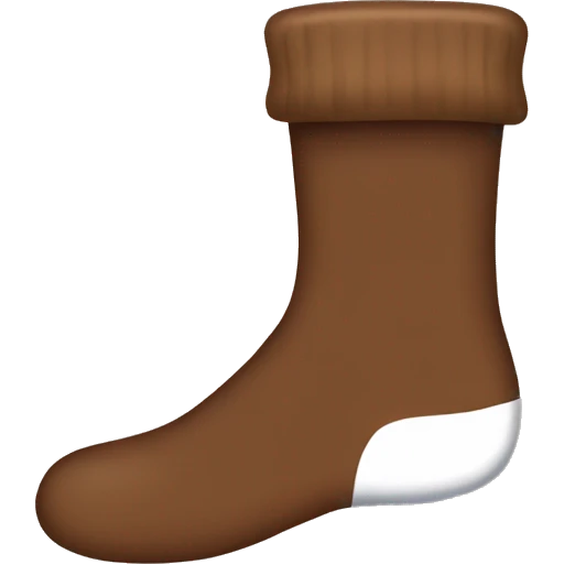 Brown socks emoji