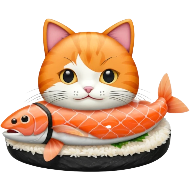 Sushi cat emoji