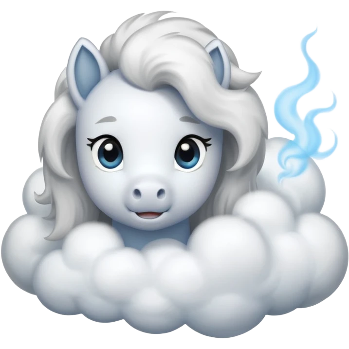 puffing pony emoji emoji