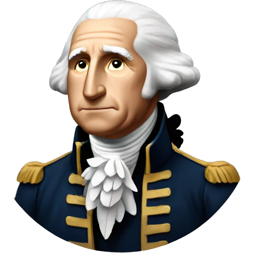 george washington with eagle emoji