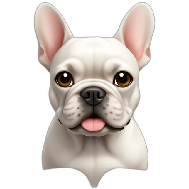 A French bulldog emoji