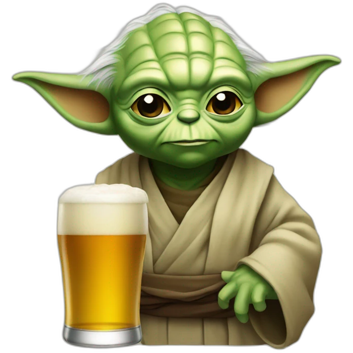 yoda beer  emoji