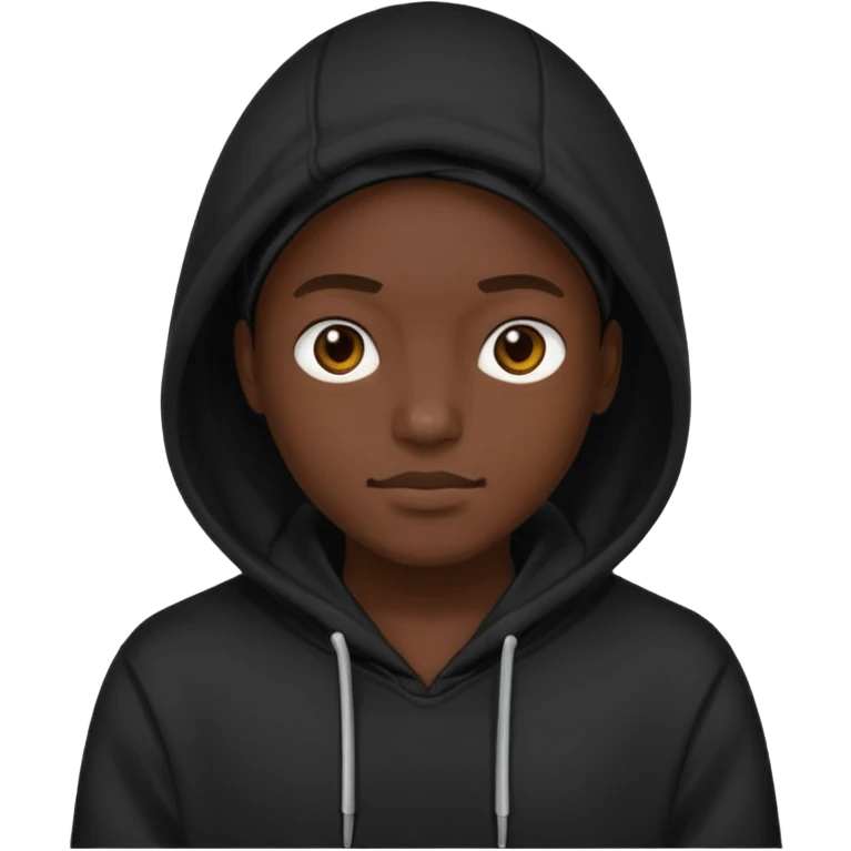 Black hood rat emoji