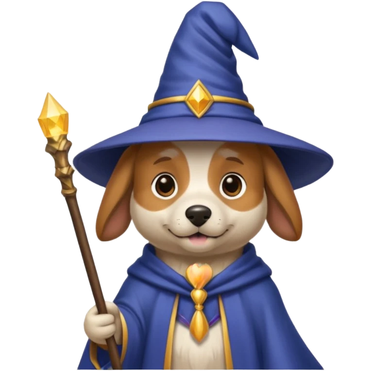 Dog wizard emoji
