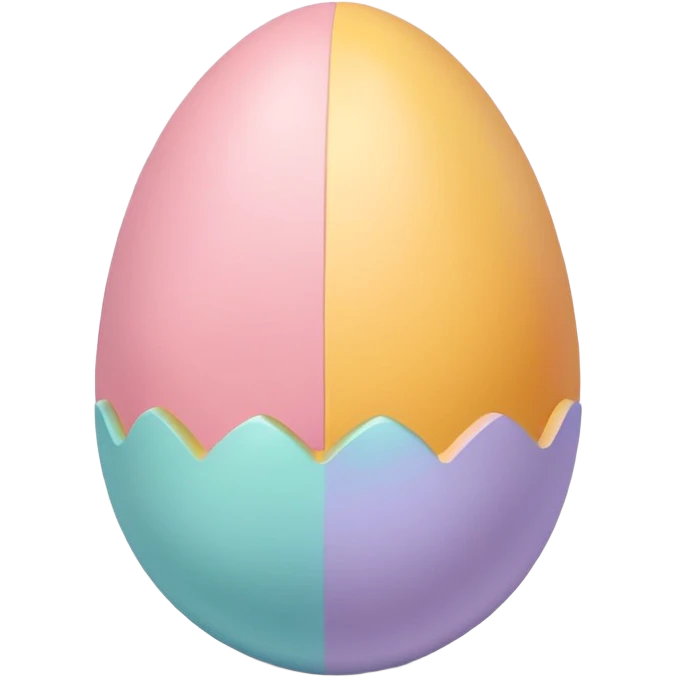 Easter egg pastel  emoji