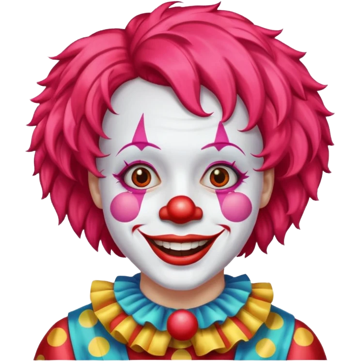 red glitter clown retarded emoji