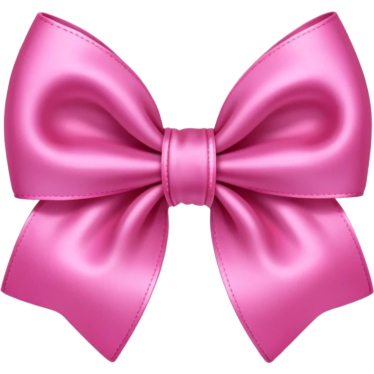 Pink hair bow emoji