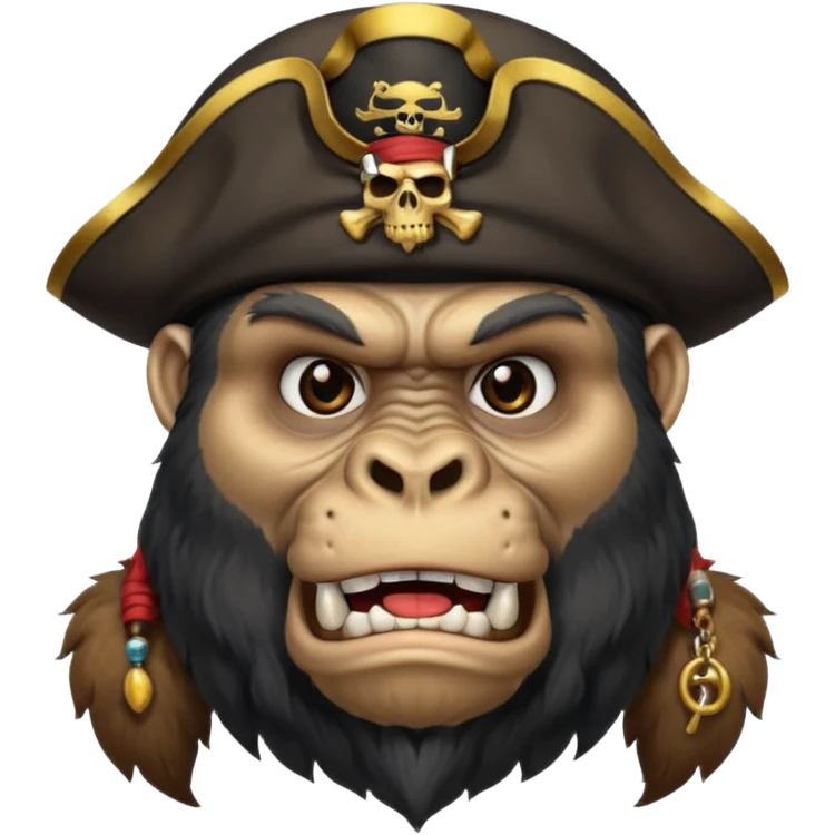 pirate gorilla emoji