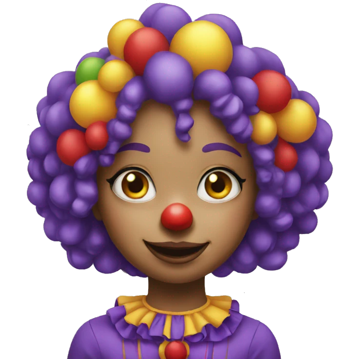 Girl clown emoji