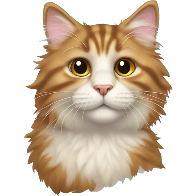 left side of fluffy cat emoji