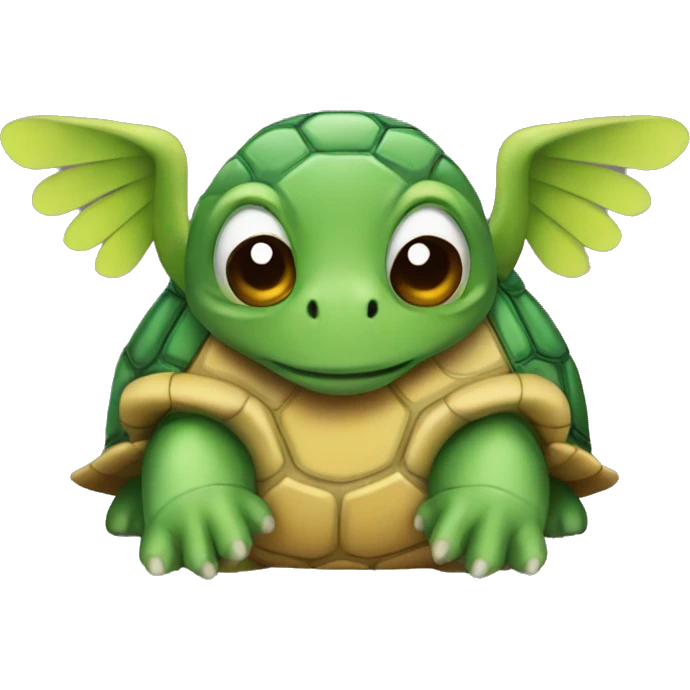 Turtle with horn and wings  emoji