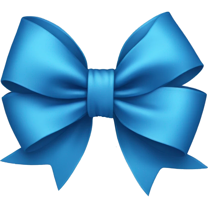Blue bow  emoji