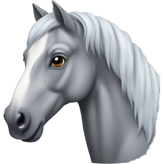 Dapple grey horse emoji