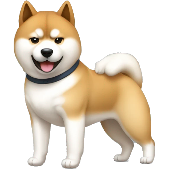 akita working out at the gym emoji