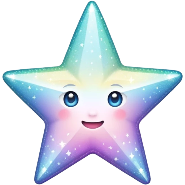 glitter white star emoji