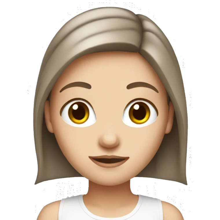 brunette white girl emoji