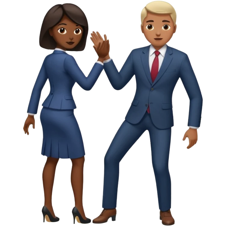 Man slapping a women’s arse emoji