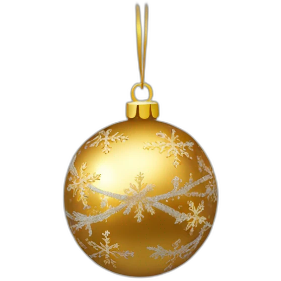 gold christmas bauble emoji