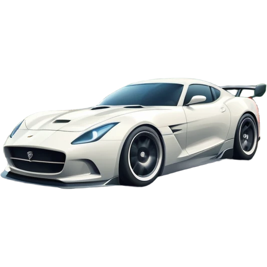 An icon showing a sleek car speeding down a winding road, inspired by Need for Speed. The design features dynamic motion lines, with a stunning, scenic background of mountains and forests. The car races past, creating a sense of thrill and speed. Transparent background. emoji