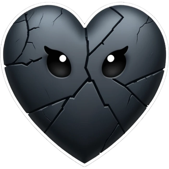 Black heart broken emoji i wana copy and past on my highlights name emoji