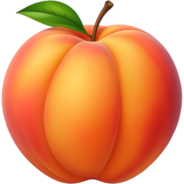 Big plump peach emoji