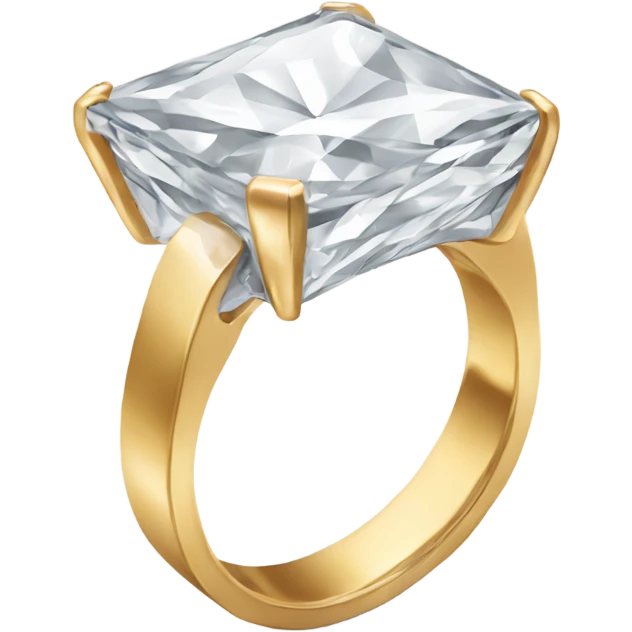 Square diamond ring emoji