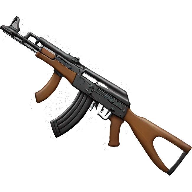 two crossed rifles ak47 emoji
