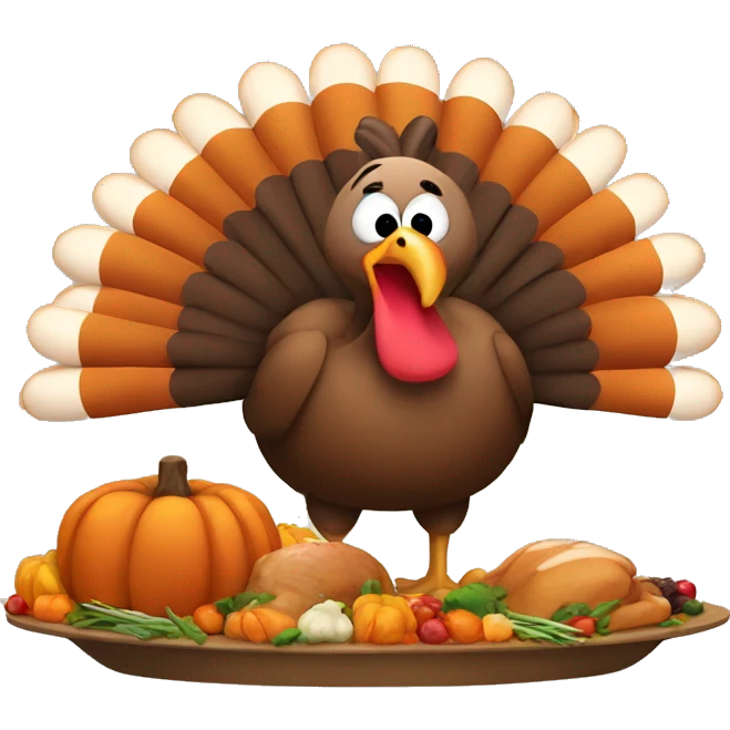 Thanksgiving turkey emoji