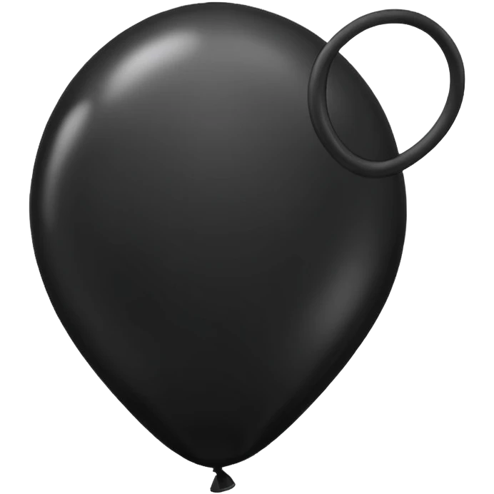 black balloon emoji