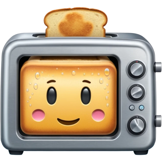 Toaster oven in water  emoji
