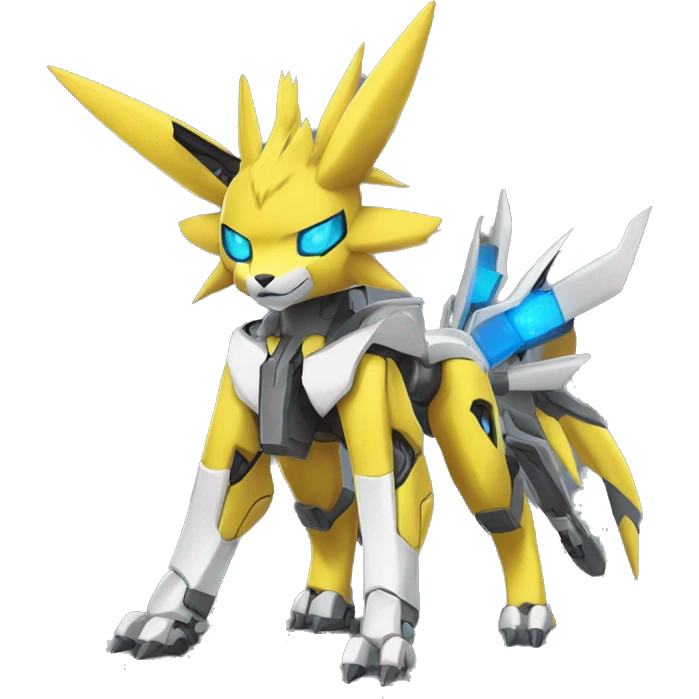 Renamon-Jolteon-Zeraora-medabot-mecha full body emoji