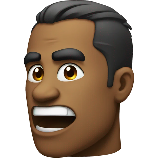 Angry kiss emoji