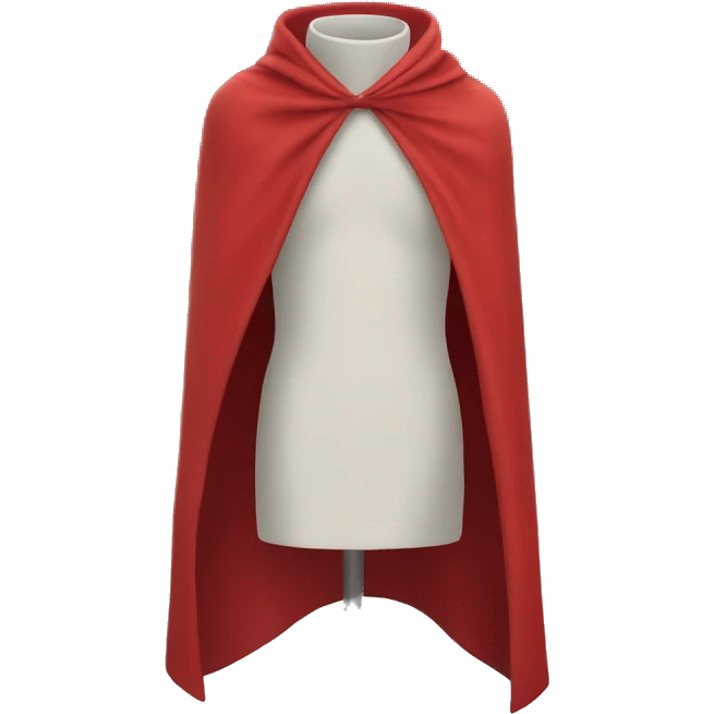 faceless mannequin red  cape emoji