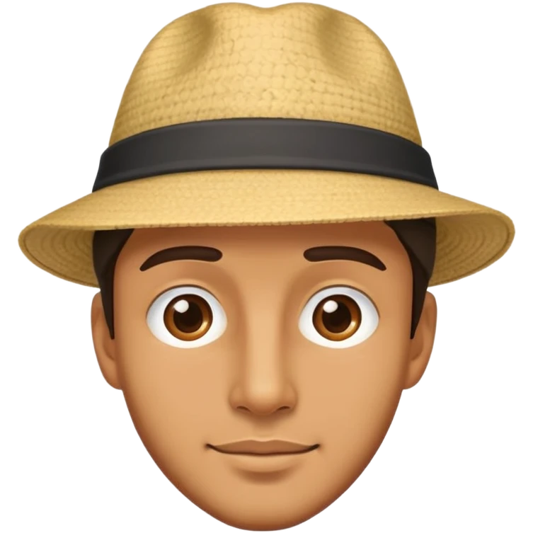 Un homme avec un chapeaux  emoji