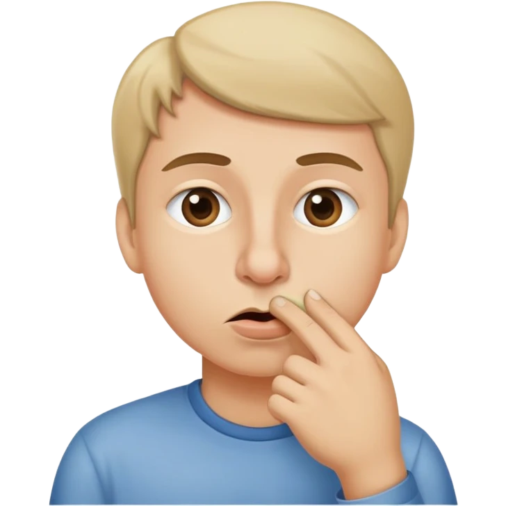 person picking their nose emoji