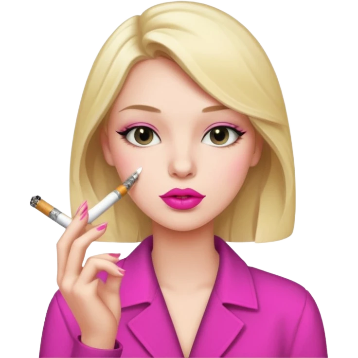 Sigara içen kız emoji