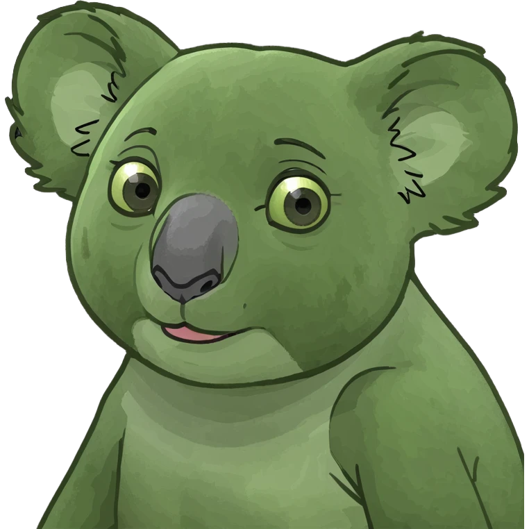 Deadly koala emoji