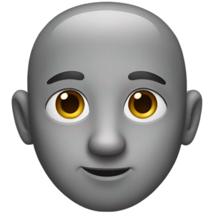 Grey nose emoji