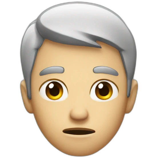 a man with stress emoji