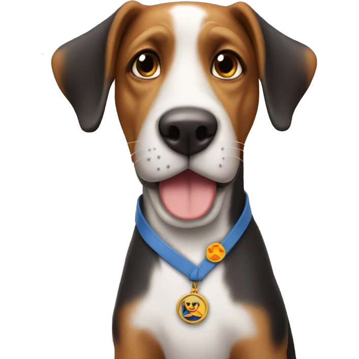 Un cane con capello  emoji