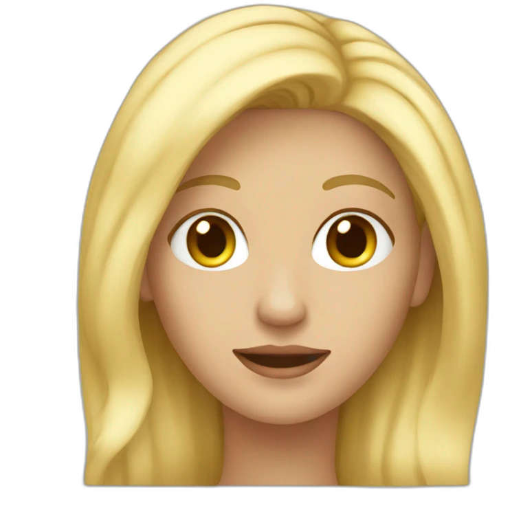 une blonde emoji