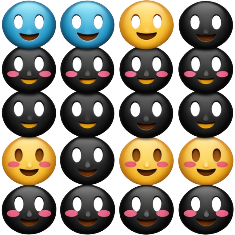 Lost média emojis joyeux noir emoji