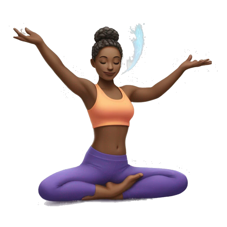 yoga and magic emoji