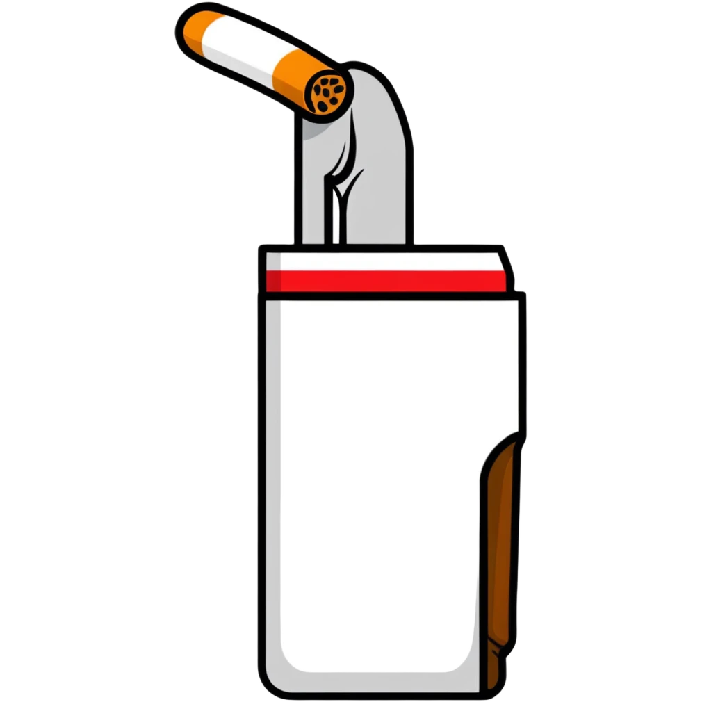 white cigarette emoji