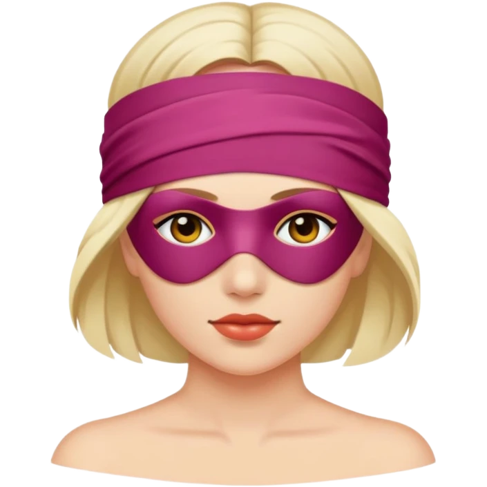 Blindfolded woman  emoji