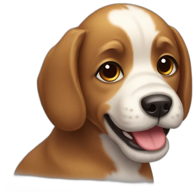 a cute dog emoji