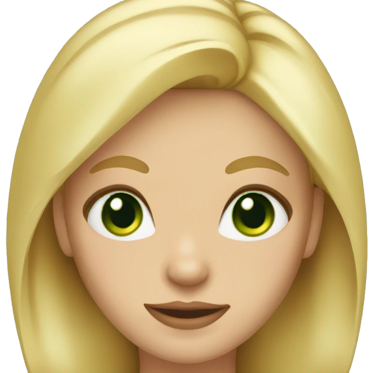  Blonde hair and green eyes  emoji