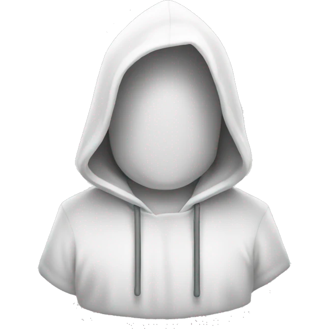 White hooded emoji with a K on the chest emoji