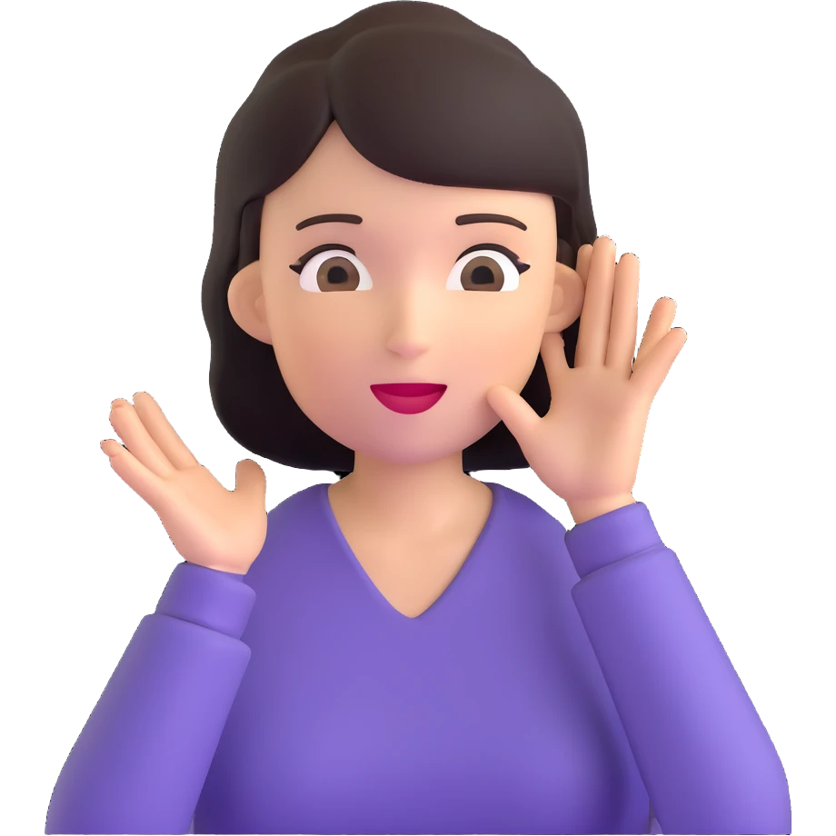 talking woman emoji